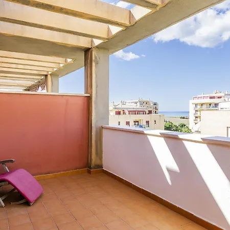 Daire A&n Sea View Penthouse With Large Terrace & Pool Torre Del Mar